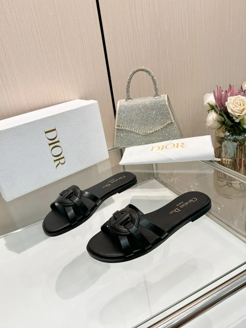 👟👟Ex-factory price 340👟👟 Dior new model, 9 colors available, cowhide fabric, code number 35-42, leather sole +40